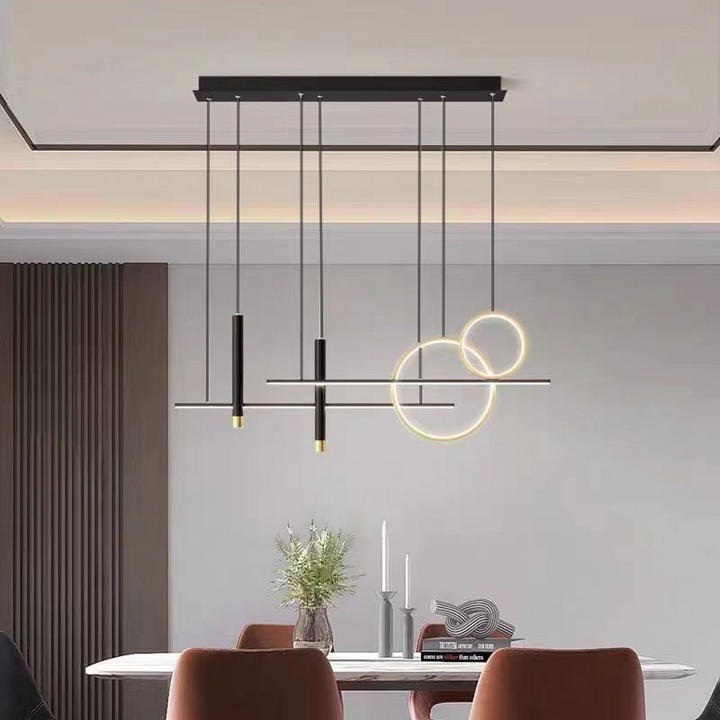 Wszechstronna lampa wisząca LED - LumoSphere-Czarny-3 Kolory-Trend Polska