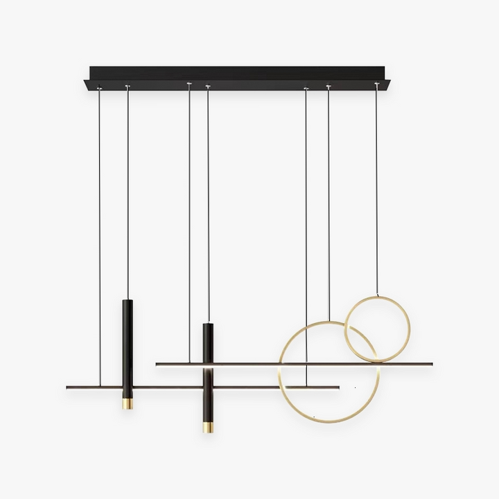 Wszechstronna lampa wisząca LED - LumoSphere-Czarny-3 Kolory-Trend Polska