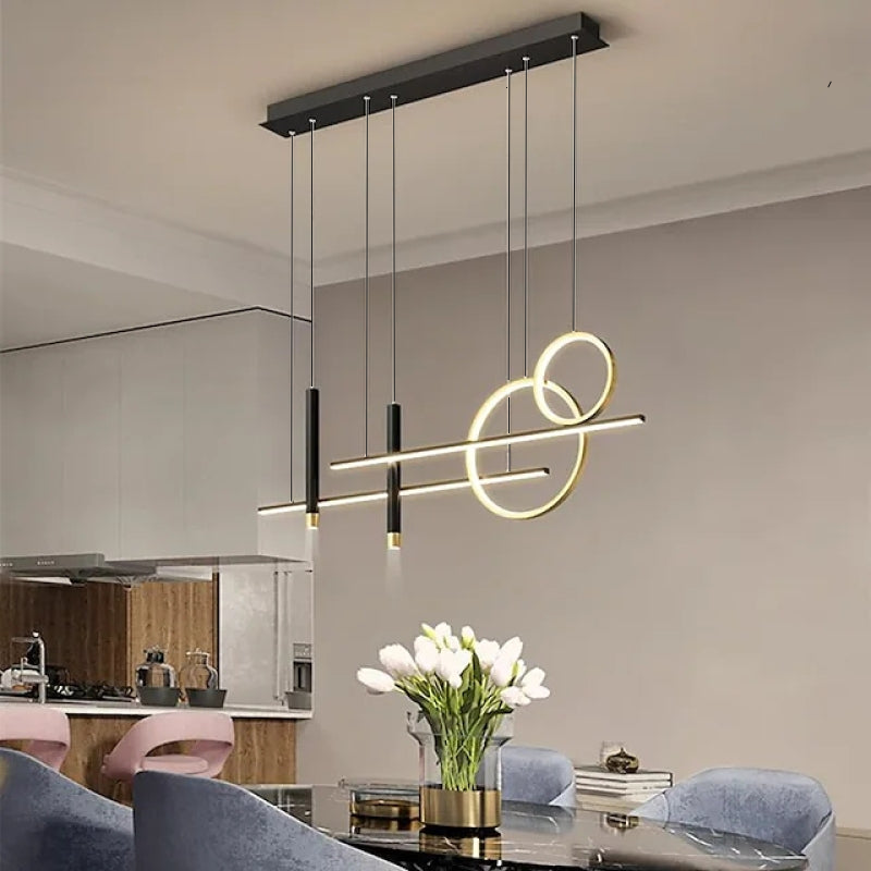 Wszechstronna lampa wisząca LED - LumoSphere-Złoto-Dostosowany-Trend Polska