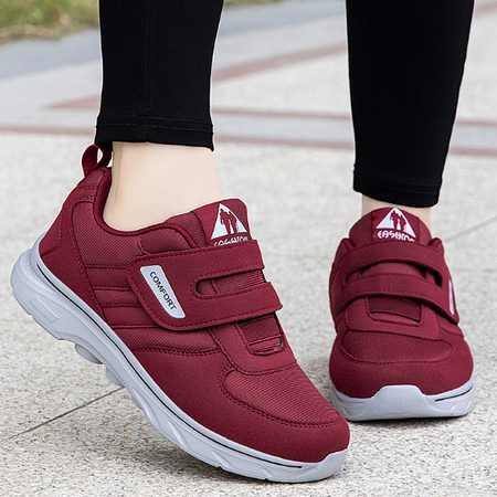 Wygodne buty do biegania na rzepy - EasyStride-Czerwony-36-Trend Polska