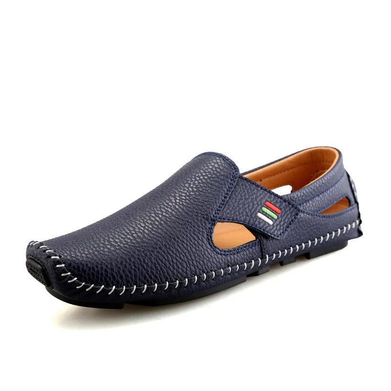 Wygodne buty typu slip-on dla mężczyzn – lekkie i oddychające – Matteo-Niebieski-37-Trend Polska