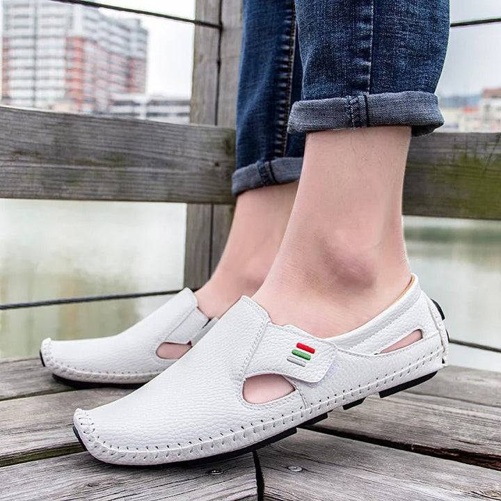 Wygodne buty typu slip-on dla mężczyzn – lekkie i oddychające – Matteo-Czarny-37-Trend Polska