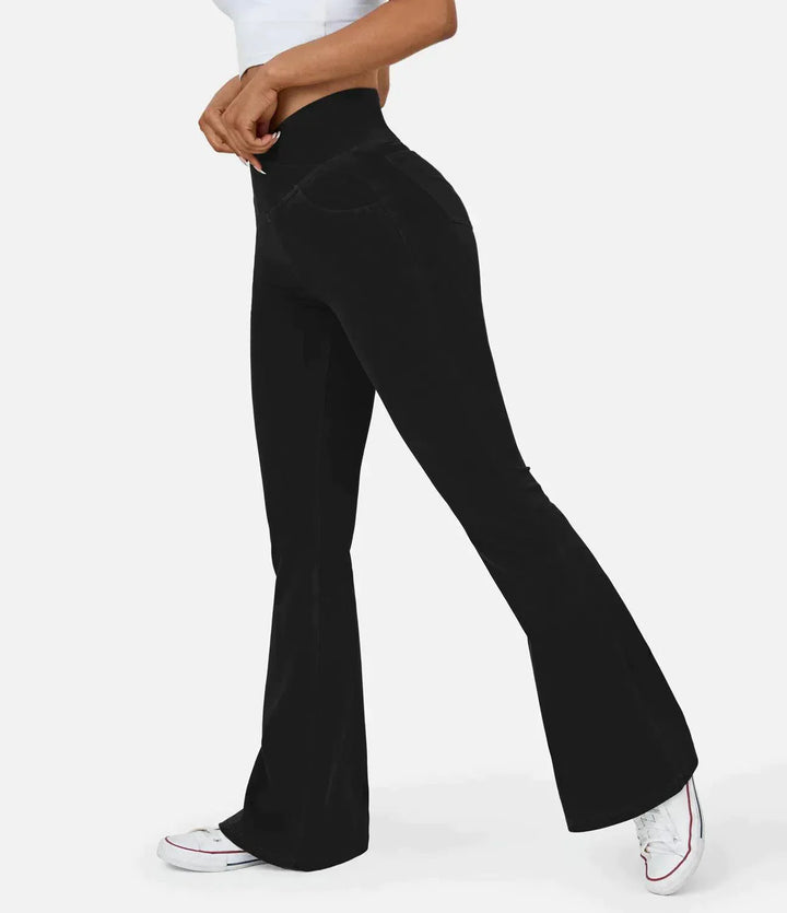 Wygodne dżinsy z wysokim stanem Curvy - Aria-Czarny-XS-Trend Polska