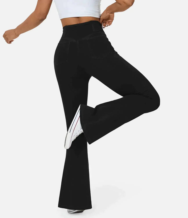 Wygodne dżinsy z wysokim stanem Curvy - Aria-Jasnoniebieski-XS-Trend Polska