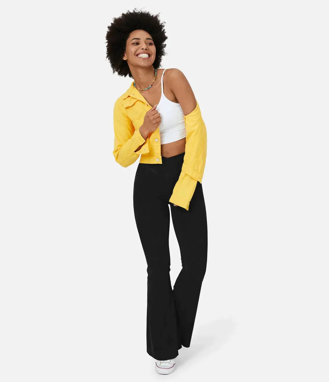 Wygodne dżinsy z wysokim stanem Curvy - Aria-Jasnoniebieski-XS-Trend Polska