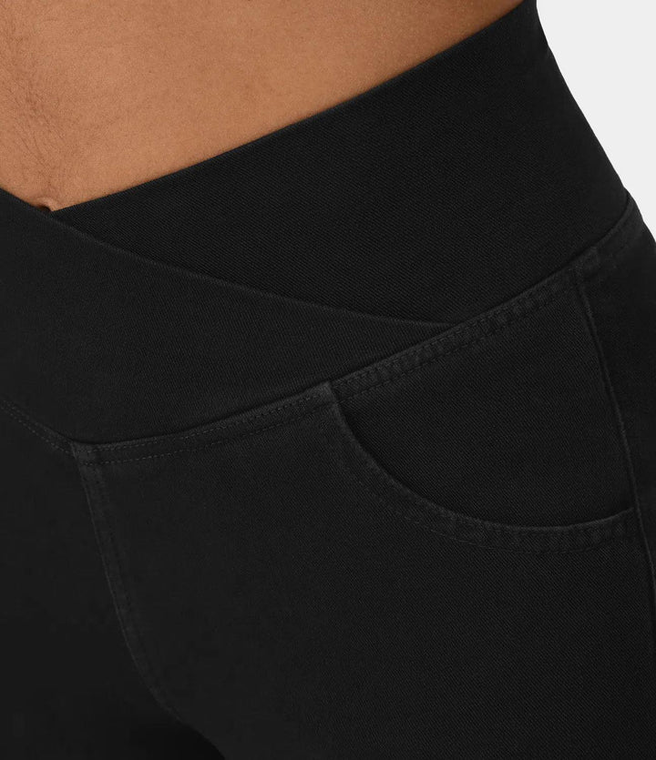 Wygodne dżinsy z wysokim stanem Curvy - Aria-Jasnoniebieski-XS-Trend Polska