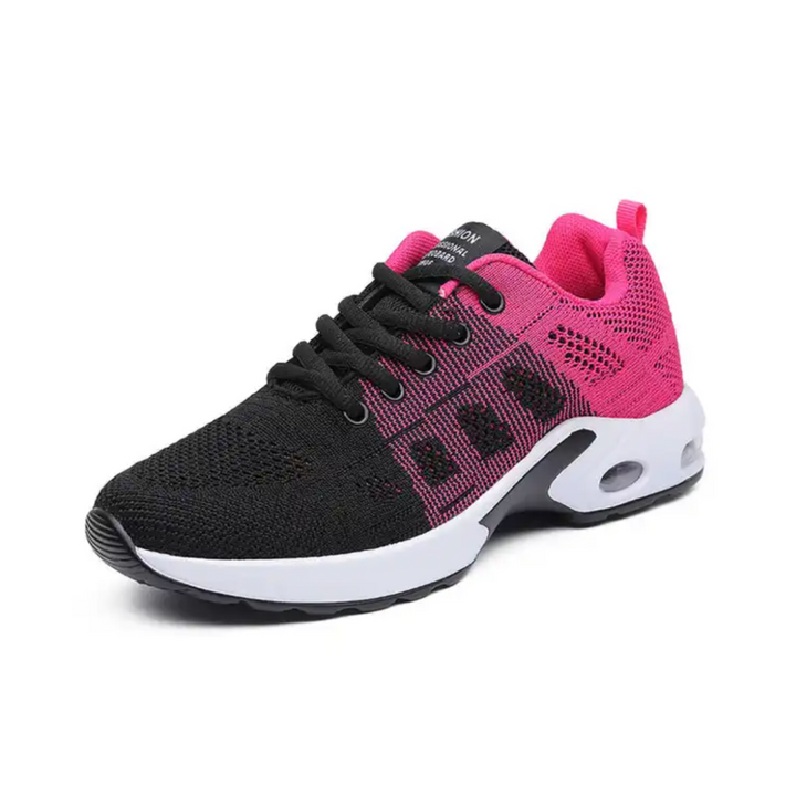 Wygodne i oddychające ortopedyczne sneakersy dla kobiet – Marlene-Niebiesko-różowy-35-Trend Polska