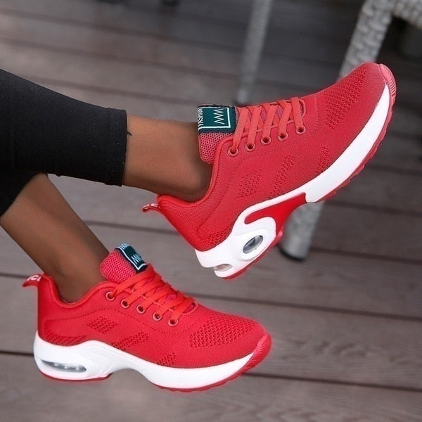 Wygodne i oddychające ortopedyczne sneakersy dla kobiet – Marlene-Czarny-35-Trend Polska