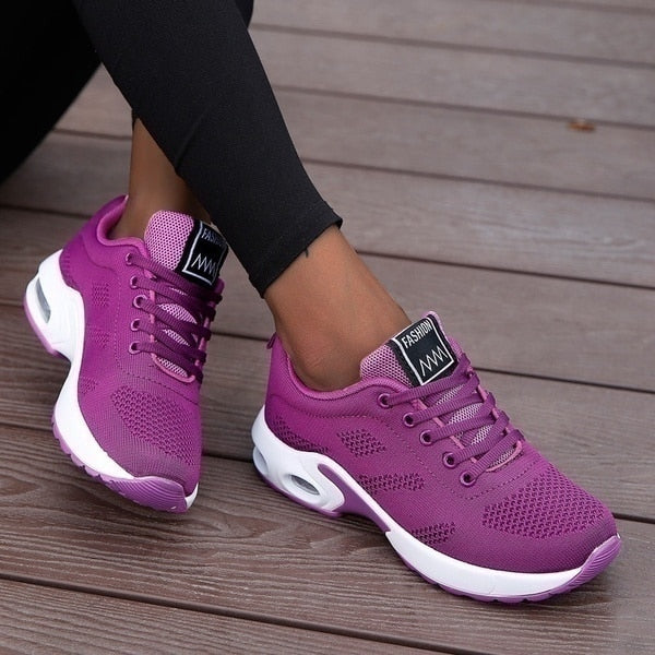 Wygodne i oddychające ortopedyczne sneakersy dla kobiet – Marlene-Czarny-35-Trend Polska