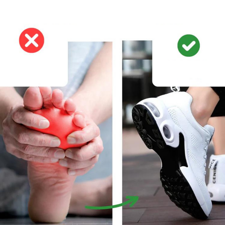 Wygodne i oddychające ortopedyczne sneakersy dla kobiet – Marlene-Czarny-35-Trend Polska