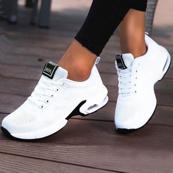 Wygodne i oddychające ortopedyczne sneakersy dla kobiet – Marlene-Czarny-35-Trend Polska
