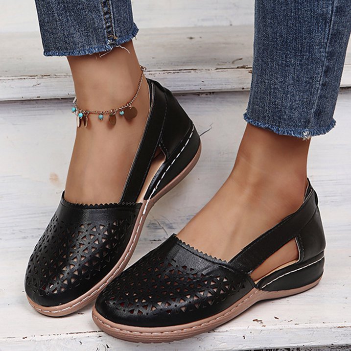 Wygodne letnie buty dla kobiet - Melina-Czarny-35-Trend Polska