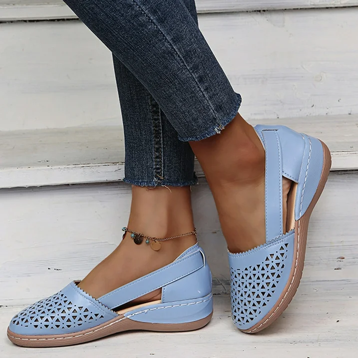 Wygodne letnie buty dla kobiet - Melina-Biały-35-Trend Polska