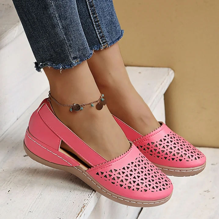 Wygodne letnie buty dla kobiet - Melina-Biały-35-Trend Polska