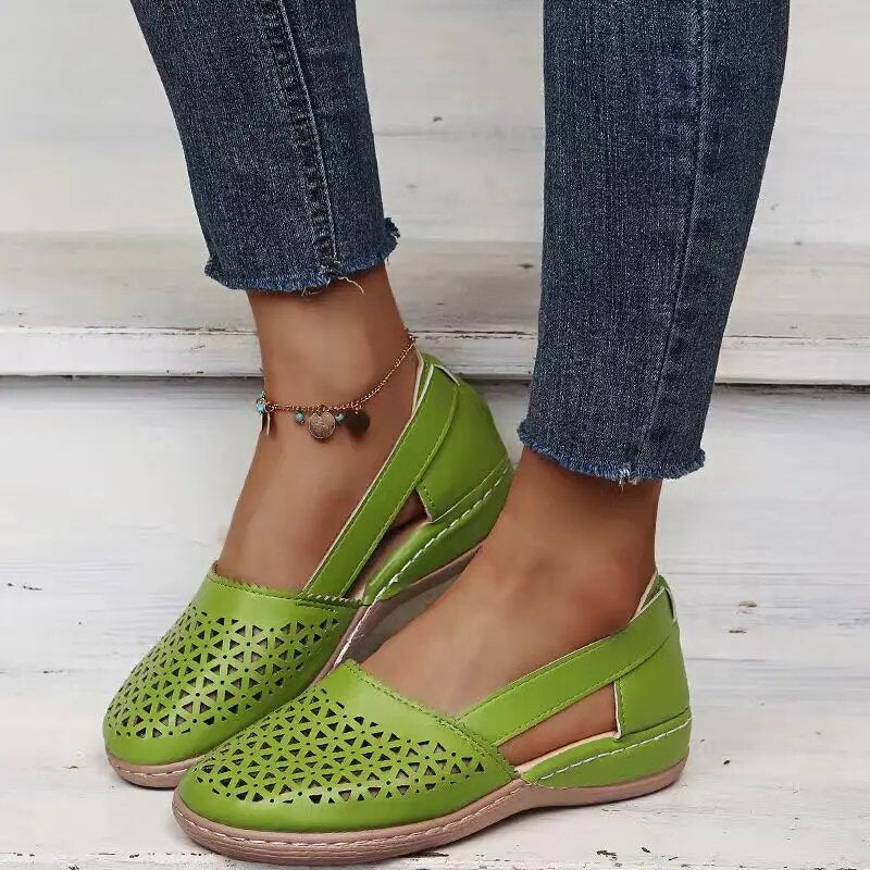 Wygodne letnie buty dla kobiet - Melina-Zielony-35-Trend Polska