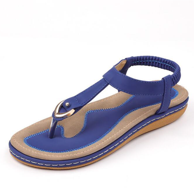 Wygodne letnie buty na obcasie dla kobiet – Marisa (Teraz 1+1 gratis!)-Beżowy-36-Trend Polska