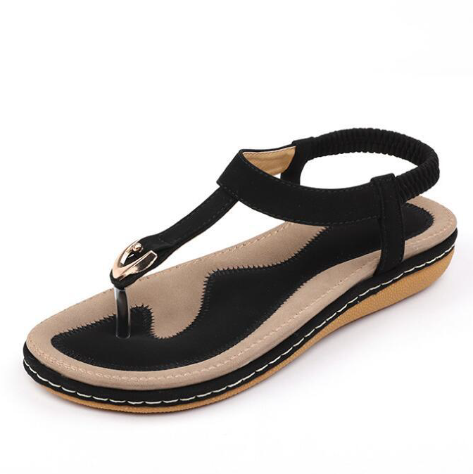 Wygodne letnie buty na obcasie dla kobiet – Marisa (Teraz 1+1 gratis!)-Beżowy-36-Trend Polska