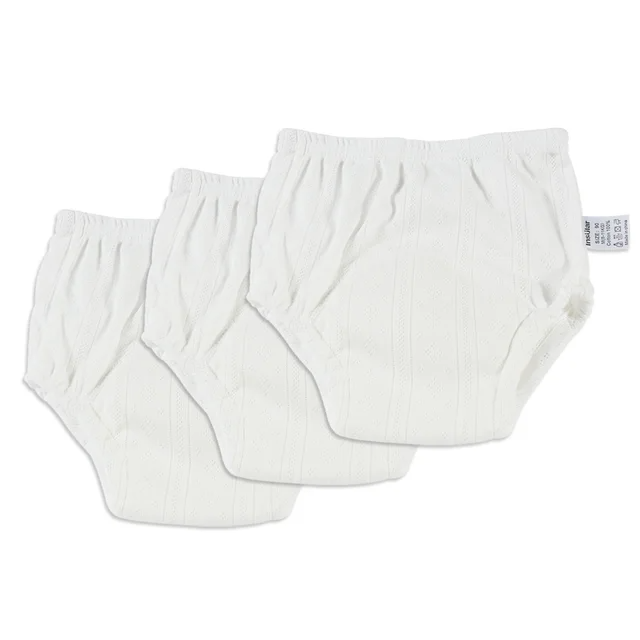 Wygodne Majtki Treningowe dla Dzieci - TotTrainer-Biały (3-pak)-Medium (8-11kg)-Trend Polska