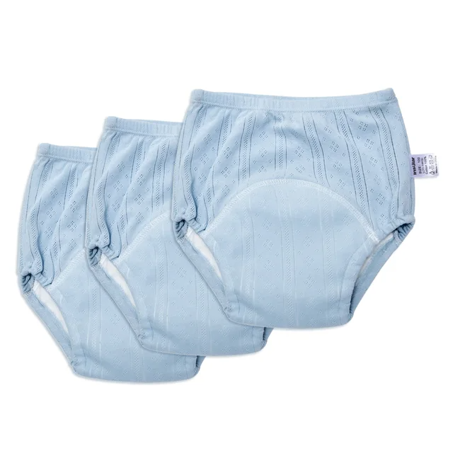 Wygodne Majtki Treningowe dla Dzieci - TotTrainer-Niebieski (3-pak)-Medium (8-11kg)-Trend Polska