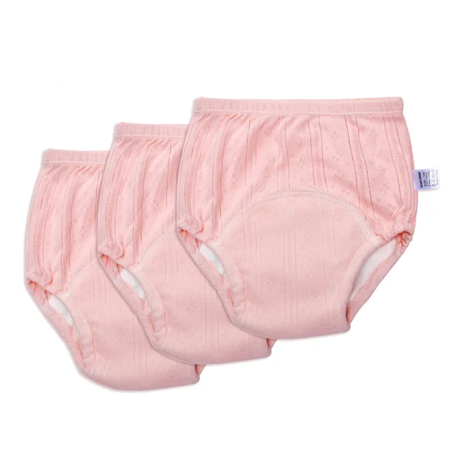 Wygodne Majtki Treningowe dla Dzieci - TotTrainer-Różowy (3-pak)-Medium (8-11kg)-Trend Polska