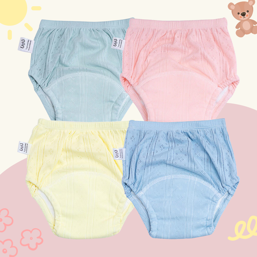 Wygodne Majtki Treningowe dla Dzieci - TotTrainer-Różowy (3-pak)-Medium (8-11kg)-Trend Polska