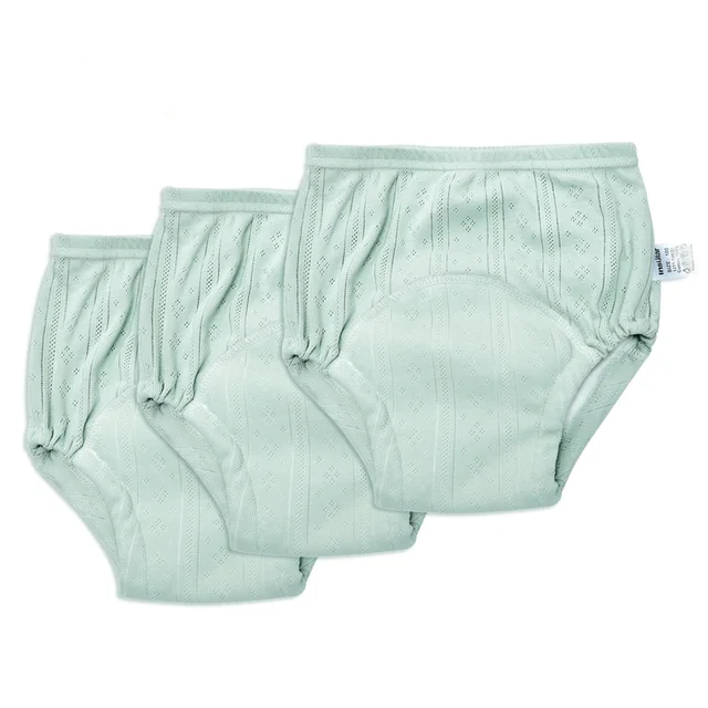 Wygodne Majtki Treningowe dla Dzieci - TotTrainer-Zielony (3-pak)-Medium (8-11kg)-Trend Polska
