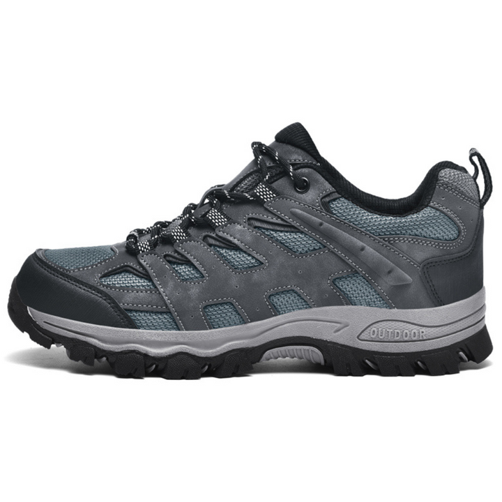 Wygodne męskie buty trekkingowe - TerraTrek-39-Szary-Trend Polska