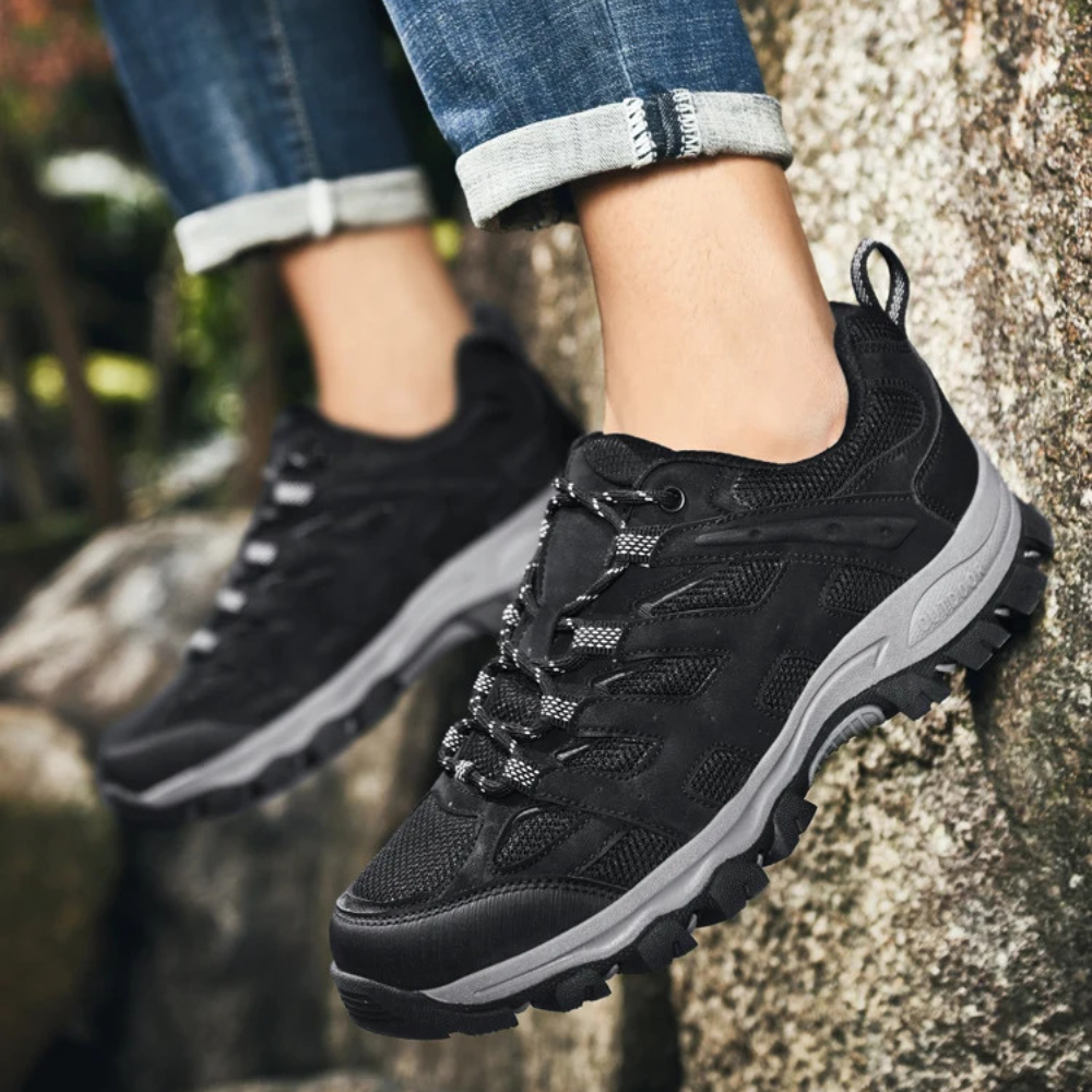 Wygodne męskie buty trekkingowe - TerraTrek-39-Czarny-Trend Polska
