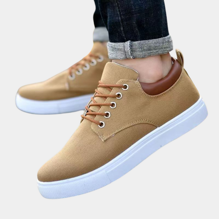 Wygodne ortopedyczne buty męskie z funkcją wsparcia na co dzień – Leon-Khaki-39-Trend Polska