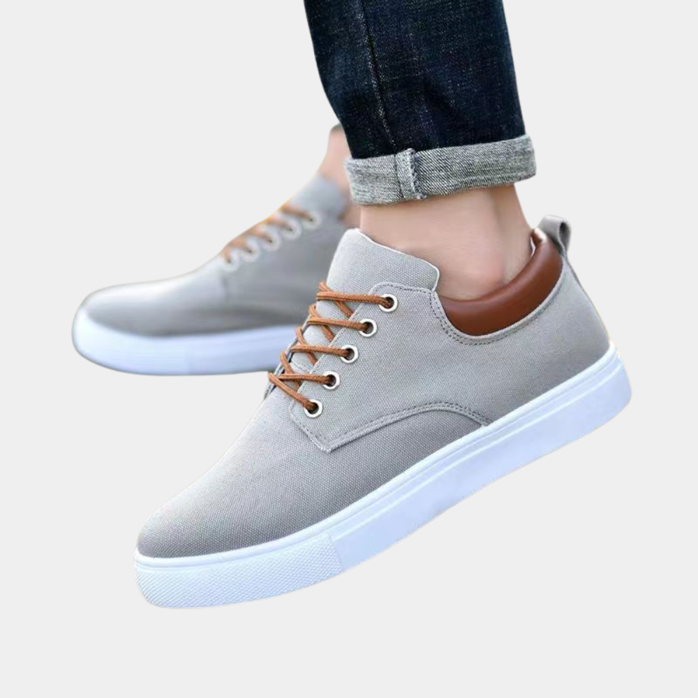 Wygodne ortopedyczne buty męskie z funkcją wsparcia na co dzień – Leon-Szary-39-Trend Polska