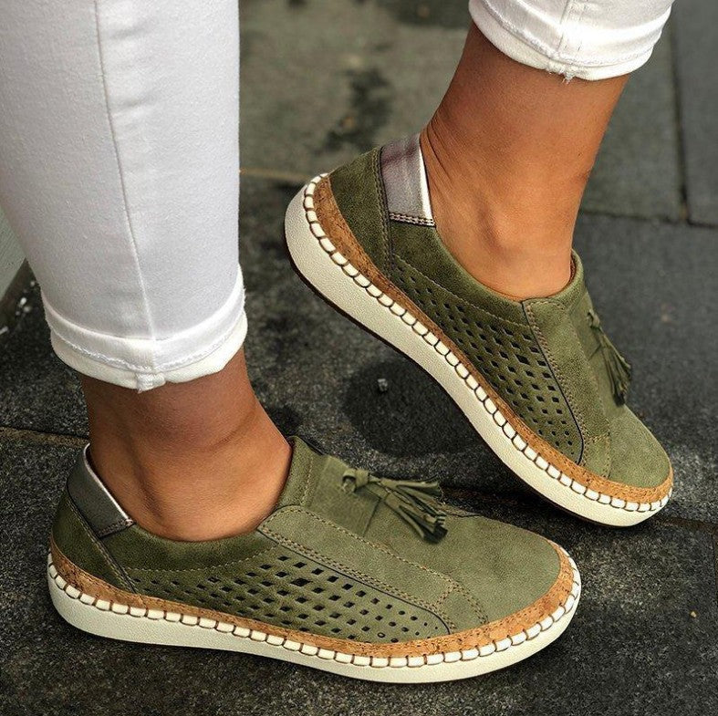 Wygodne ortopedyczne letnie buty damskie - Livia-Zielony-35-Trend Polska