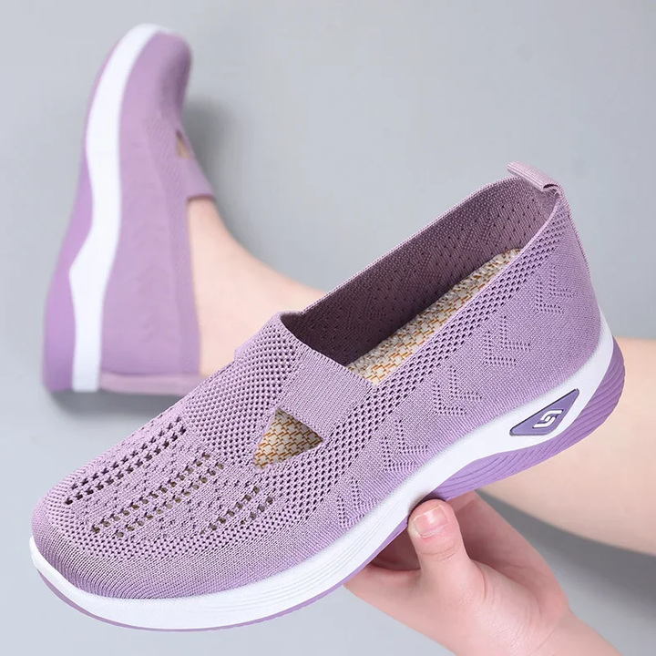 Wygodne ortopedyczne letnie buty z amortyzacją – Tessa-Jasnoliliowy-36-Trend Polska