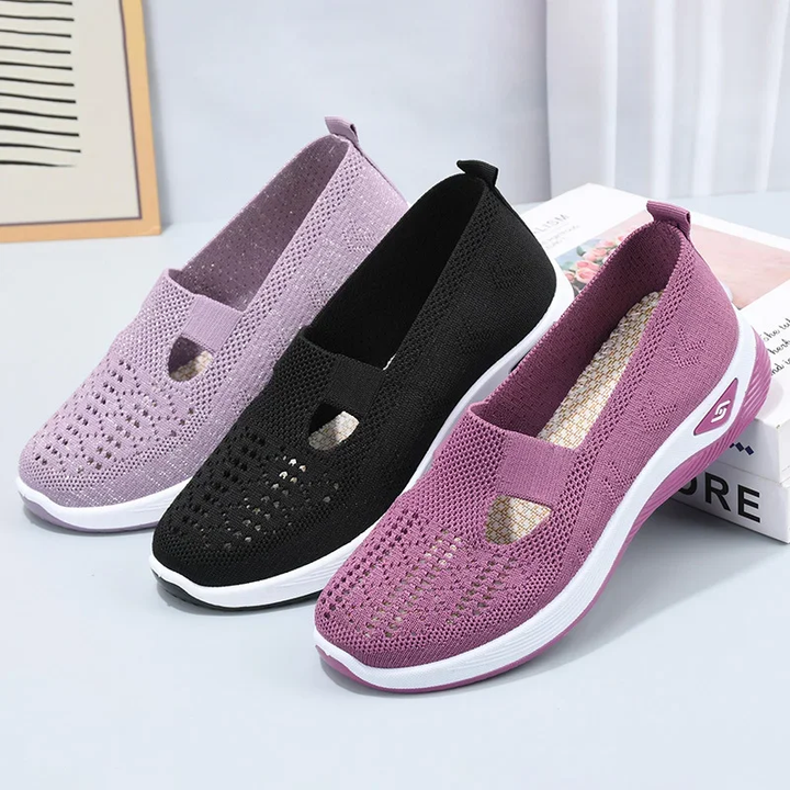 Wygodne ortopedyczne letnie buty z amortyzacją – Tessa-Czarny-36-Trend Polska