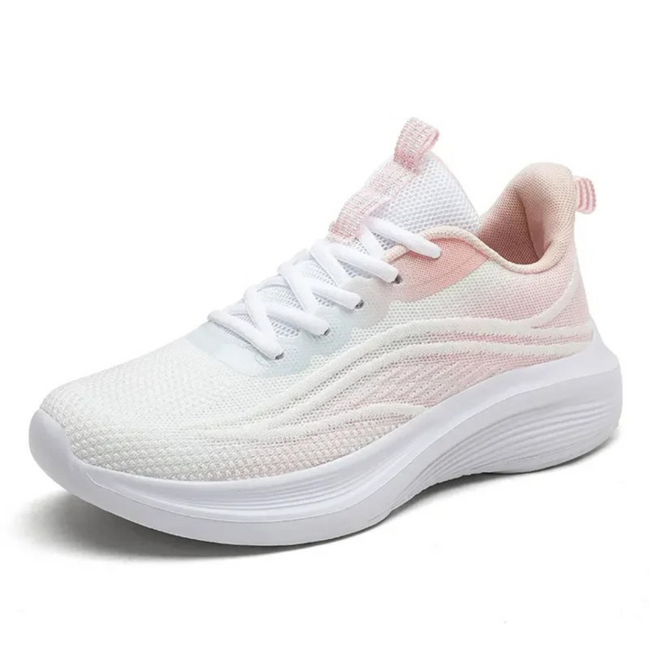 Wygodne ortopedyczne sneakersy - AeroStride-35-Biało-Różowy-Trend Polska