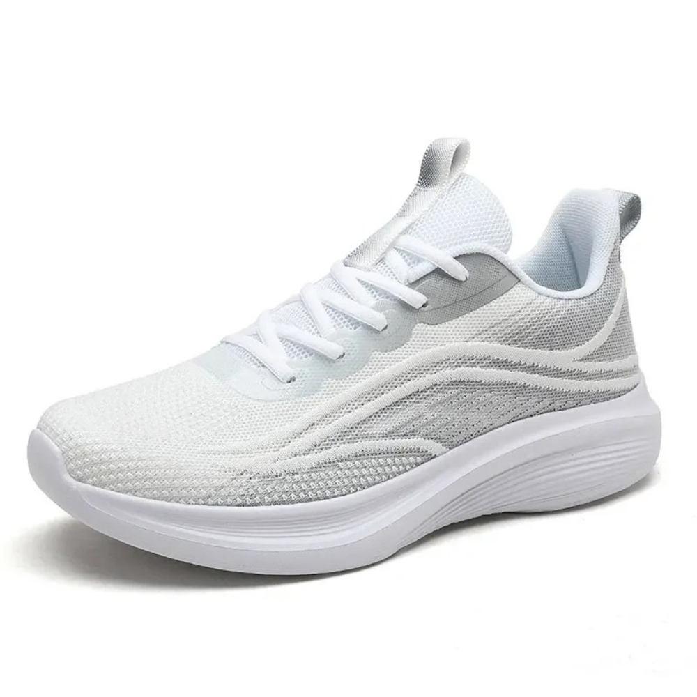Wygodne ortopedyczne sneakersy - AeroStride-35-Biało-szary-Trend Polska