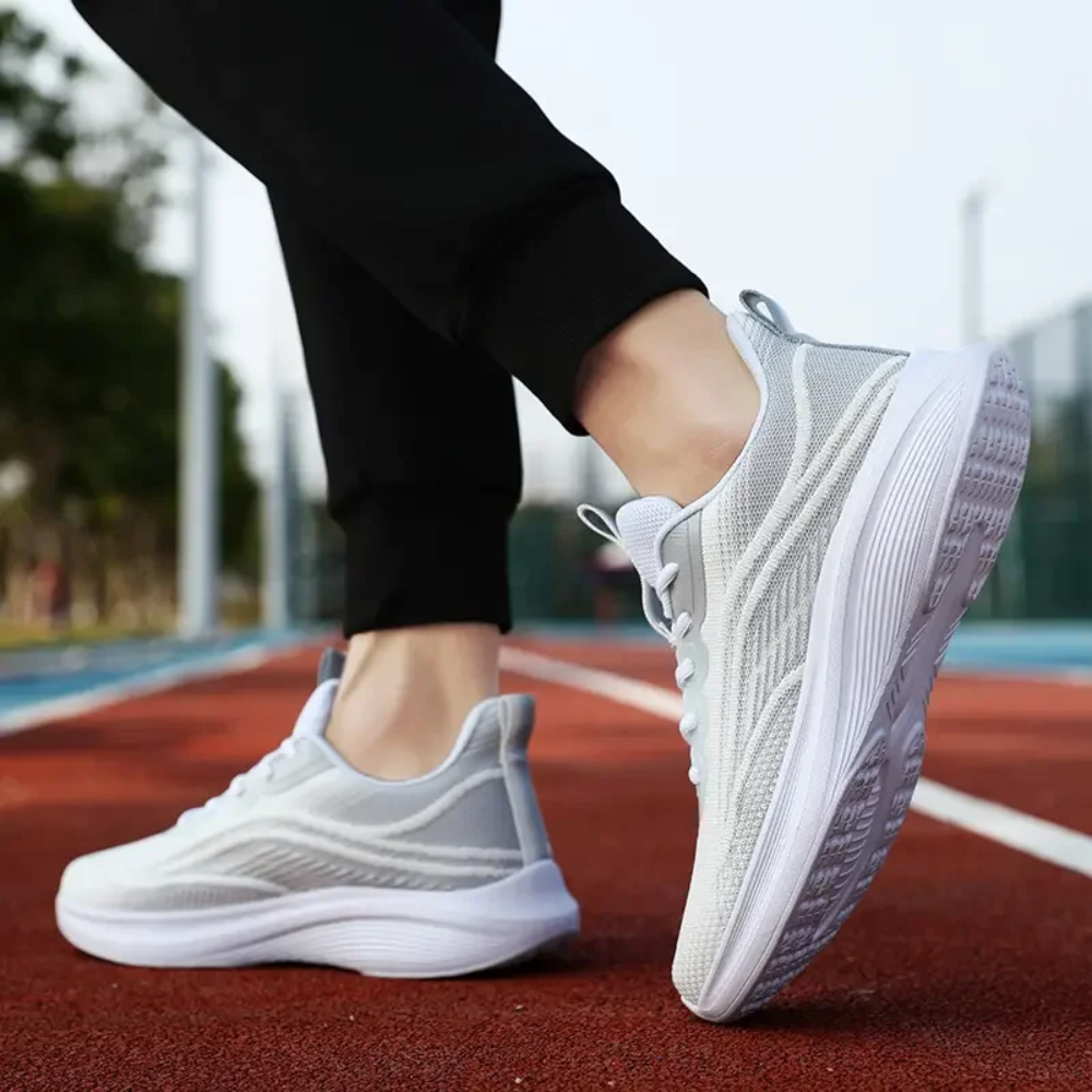 Wygodne ortopedyczne sneakersy - AeroStride-35-Biało-szary-Trend Polska