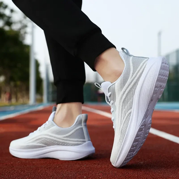 Wygodne ortopedyczne sneakersy - AeroStride-35-Biało-szary-Trend Polska