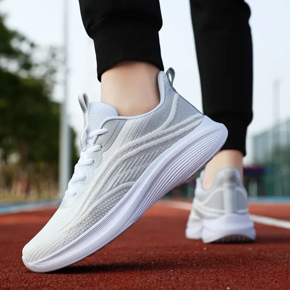 Wygodne ortopedyczne sneakersy - AeroStride-35-Biało-szary-Trend Polska