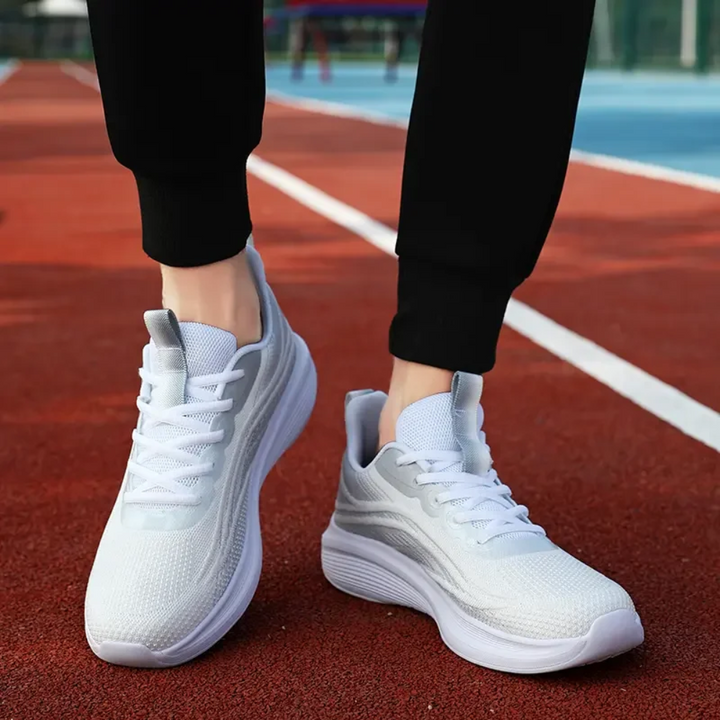 Wygodne ortopedyczne sneakersy - AeroStride-35-Biało-szary-Trend Polska