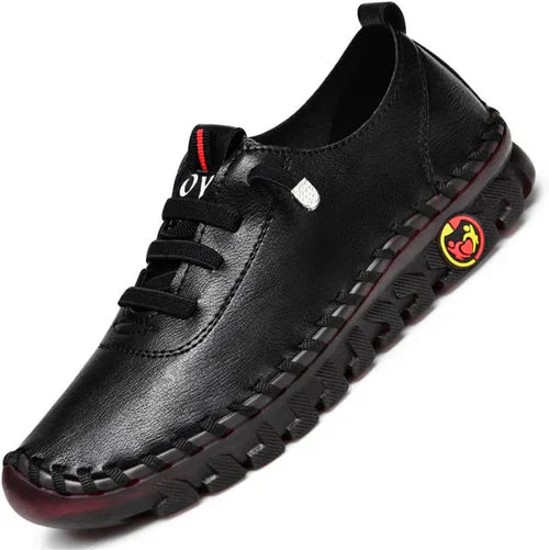 Wygodne płaskie damskie loafersy – Ella-Czarny-35-Trend Polska