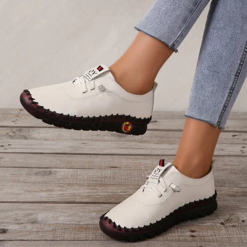 Wygodne płaskie damskie loafersy – Ella-Czarny-35-Trend Polska