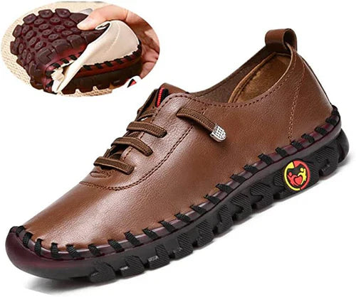 Wygodne płaskie damskie loafersy – Ella-Czarny-35-Trend Polska