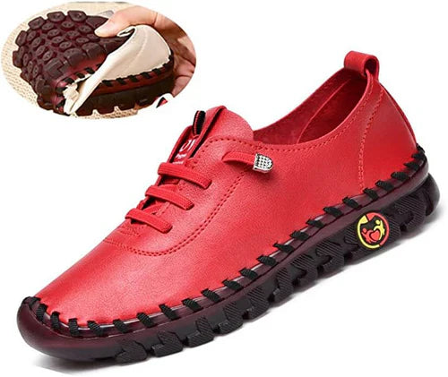 Wygodne płaskie damskie loafersy – Ella-Czarny-35-Trend Polska
