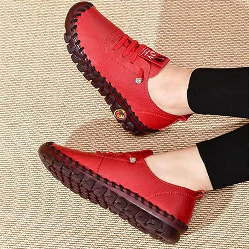 Wygodne płaskie damskie loafersy – Ella-Czarny-35-Trend Polska