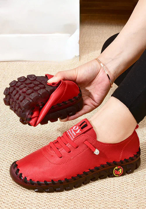 Wygodne płaskie damskie loafersy – Ella-Czarny-35-Trend Polska