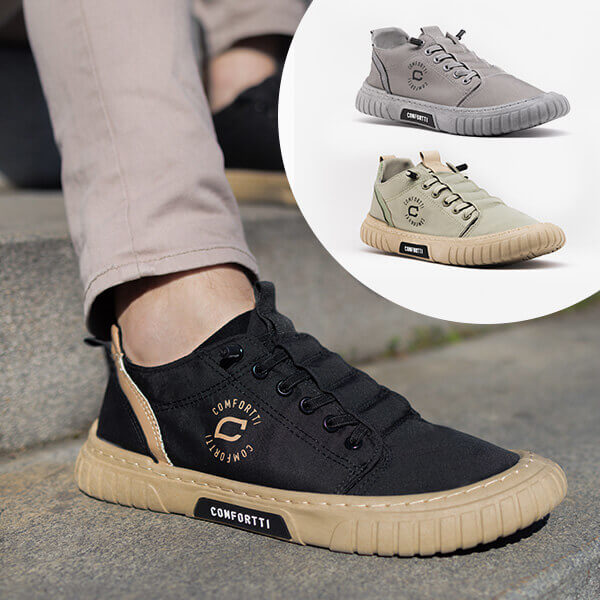 Wygodne sneakersy męskie – Daan-Czarny-39-Trend Polska