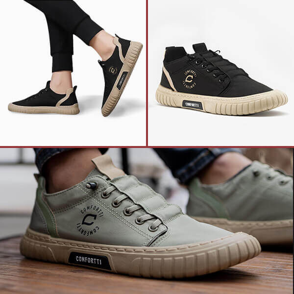 Wygodne sneakersy męskie – Daan-Czarny-39-Trend Polska
