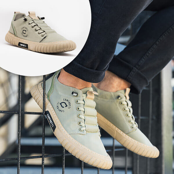 Wygodne sneakersy męskie – Daan-Zielony-39-Trend Polska