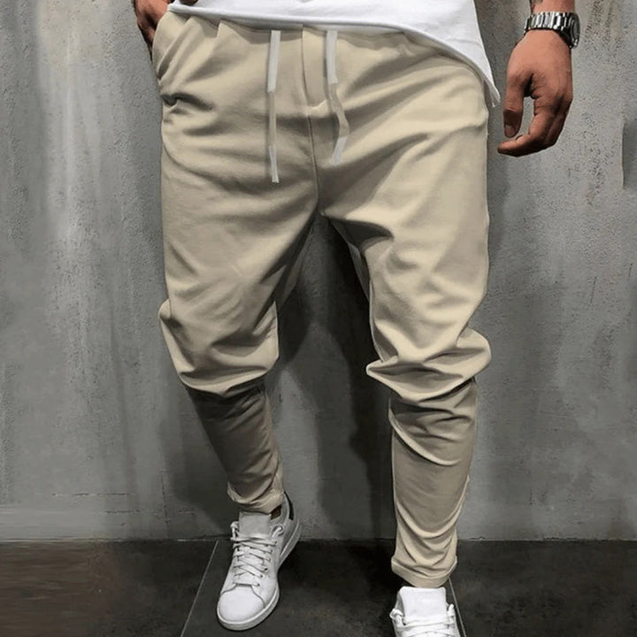Wygodne spodnie męskie - Dante-Khaki-S-Trend Polska