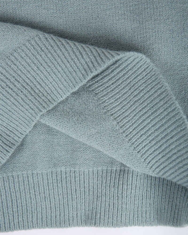 Wygodne swetry damskie - CozyKnit-Niebieski-S-Trend Polska